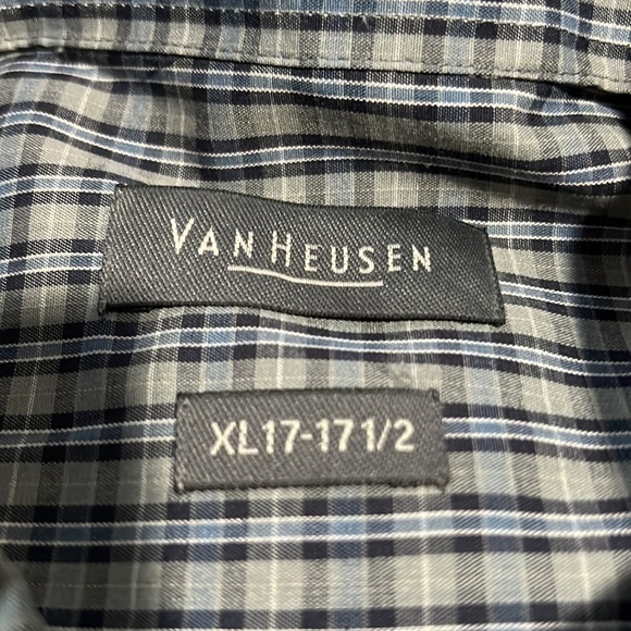 NEW MENS VAN HEUSEN LS SHIRT SZ 17-1/2 XL - Picture 4 of 4